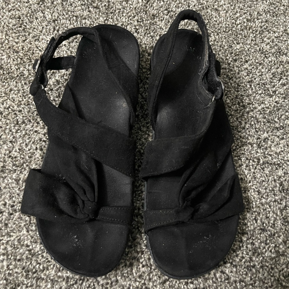 therafit black sandals 8.5-9
